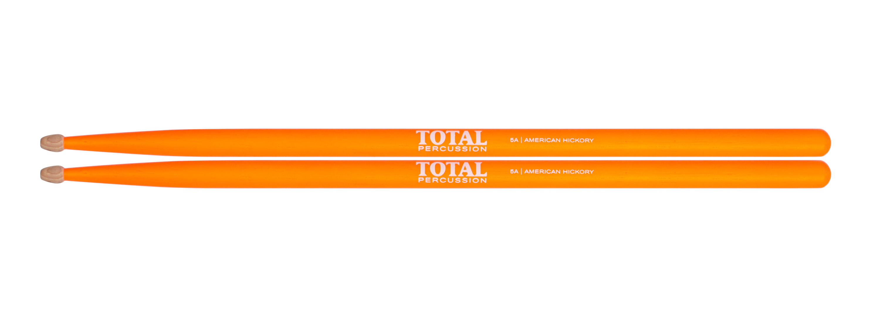 Total Percussion | T5AFLO | Drum Sticks. | Fluorescent orange with natural tip Total Percussion | T5AFLO | Drum Sticks. | Fluorescent orange with natural tip